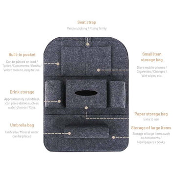 Car Backseat Holder Storage Bag 2 PCS