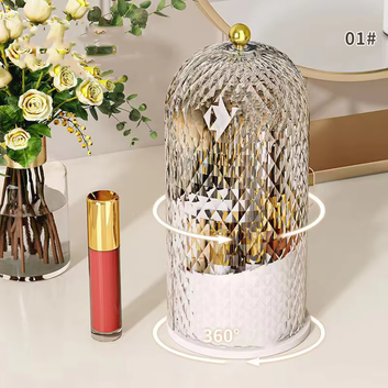 360 Rotating Makeup Brush Holder Organizer
