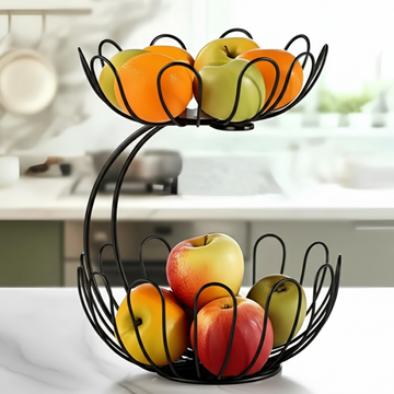 2-Tier Crescent Fruit Basket