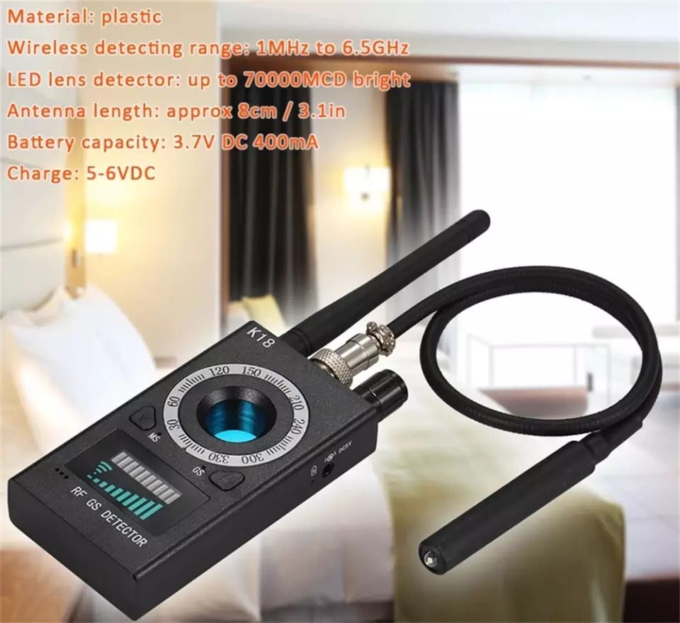 Anti-Spy Detector for Listening GPS Tracker Device with Vibration